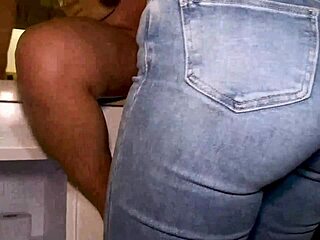 hey check this hot milf latina with round tits licking curvy blonde's huge ass and wet pussy in steamy bathroom lesbian fuck