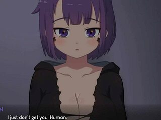 Vel's uncensored titfuck scene contrasts big tits with explosive cumshot in cartoon style