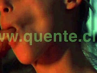 kara tai gets cock rock hard and makes it cum with deepthroat and anal fingering. bent over in fishnets and heels on bed.