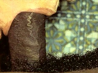 Geile Vintage-Porno-Welt mit interracialem Dreier und Arschfick Action