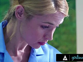 girlsway head nurse sarah vandella teams up with assistant to fuck patient whitney wright in hospital