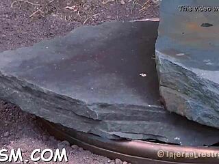 Sadomasochism Game With Bound Couple In Rough Doggystyle Fucking And Blowjob