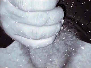 a casa da solo with huge cock for christmas cumshot in bedroom fun.