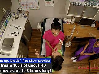 Will the new nurse Angelica Cruz gain clinical experience with Lenna Lux and Reina in latex gloves at the hospital?