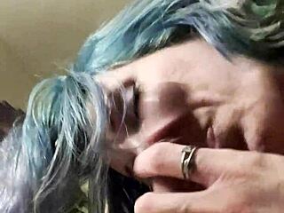 Milf Deepthroat Perfect Hung Stud Cock Until Oral Creampie in Close Up Homemade Action