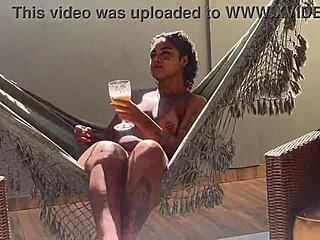 i called the girls from work to review at my beach house and look at the wild party that happened