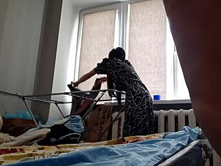 i uh fucked my gfs pussy hard while she hung laundry