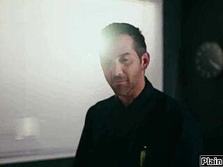 Why Let Creepy Janitor Lick and Fuck Skinny Russian Teen's Hairy Pussy in Old and Young Taboo Deepthroat Blowjob Scene?