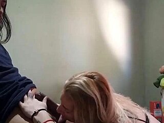 ready to blow and fuck with amateur latina girlfriend deepthroat handjob interracial cum swallow sloppy kissing on homemade video