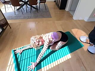 Tantric Tease With Twist Kathryn Mae Turns Yoga Into Blowjob And Cowgirl Ride