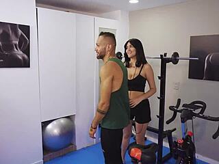 Colombian Fitness Slut with Big Tits Gets Rough Gym Pussy Fucking by Monster Cock in Athletic Muscular Hard Fast Session