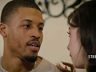 Hey, picture this adorable fantasy of a quick interracial fling with big black cock blowjob and passionate pussy fucking