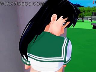 kagome contrasts wild roof fucking with inuyasha in sheer 3d hentai pov full movie on fantasyking3