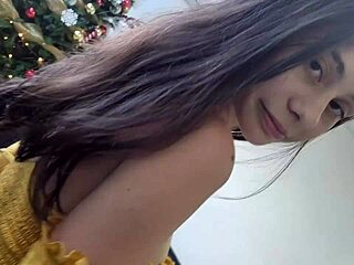 horny neighbor lets me fuck her at home in homemade latina girlfriend creampie video