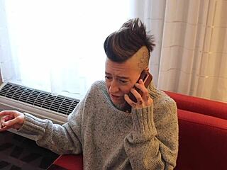 hey, what if this married woman breeds with a stranger during phone call to save her marriage?