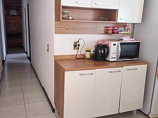 risky sex banging with my cuckold's best friend while he's in the bath as brazilian brunette housewife