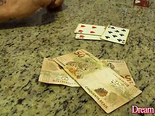 blonde tranny carol penelope contrasts ass fingering with sucking cock in crossdressing scene