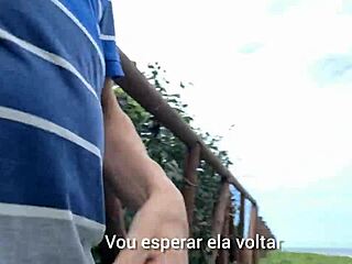 uh, i got caught by this stunning redhead while risking a quick jerk off on the street