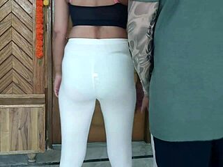 Teen Student Strips Naked for Yoga Trainer Leading to Deepthroat Blowjob and Rough Doggystyle Sex