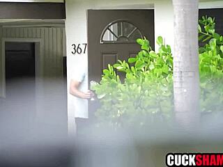 Cuck hubby caught wife cheating on him with fucking and blowjob action