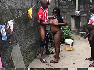 Why couldn't she resist fucking those two huge cocks from the hood in wild amateur action?