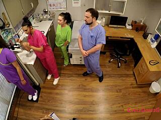 Will the new nurse Angelica Cruz gain clinical experience with Lenna Lux and Reina in latex gloves at the hospital?