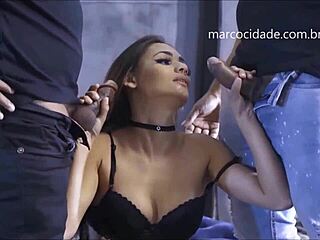 Voyeur Boyfriend Gifts Hardcore Fuck to Slutty Girlfriend Carol Fenix Jota Tony Tigrão Matheus Castro