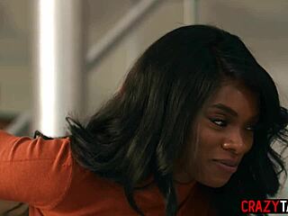 black milf ana foxxx in submissive lingerie gets fucked rough with big ass latina slut liv revamped in group