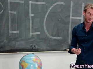 uniformed teen 18+ager takes on monster cock in hardcore scene. she gargles hot spunk after intense blowjob action.