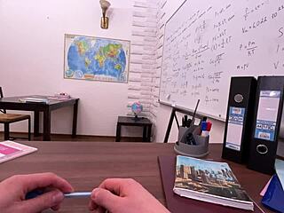 Skinny Virgin Student Pays Theft Debt With Her Innocence