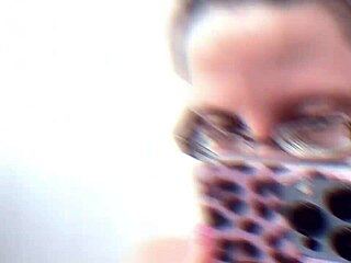 crossdressing sissy gets femdom jerk off instructions in bimbo glasses fantasy asmr!