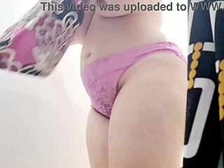 Italian Stepmom Shows Huge Hairy Pussy in Public Store