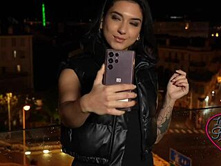 brunette lena coxx from france loves hardcore action as a naughty european slut