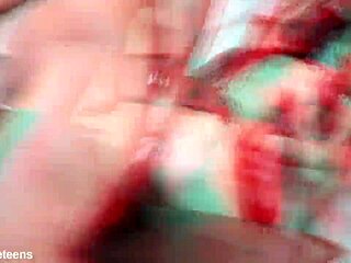 Little Lore Hot Takes Two BBCs in Ass with Deep Balls Anal and Pissing