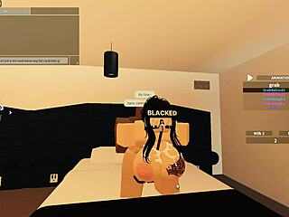 In the blacked porn scene, 129 explores Roblox with rough anal riding.