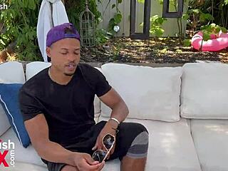 Trailer threesome in Bangkok with Rocket Powers Parker Skyes and Big Cherry in big ass interracial group