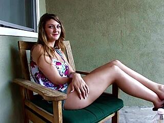 Petite 19 YO Cutie Staci Silverstone Swallows Huge Load After POV Blowjob