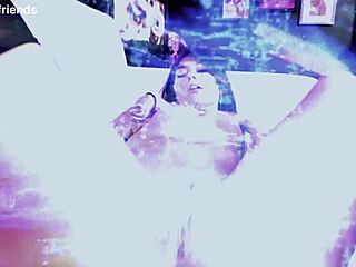 Goth girlfriend Charlotte Mae in fishnets gets roughly fucked by her friend. She ends up with a facial after intense hardcore sex.