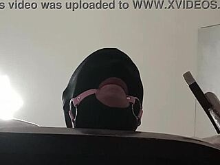 Tied Blindfolded Ballgagged Milf Gets Mouth Pussy Ass Fucked Roughly