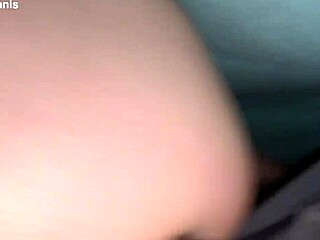 Brother's girlfriend gets anal penetration during family reunion under blankets