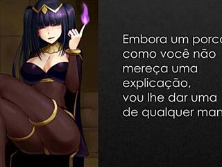 Sess�o de ordenha no laborat�rio da tharja com joi femdom cei em anime hentai pt-br