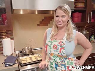 Stepmom Secretly Giving Stepson Blowjob with Deepthroat Gagging and Titty Fuck in Taboo Pov Scene