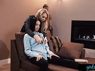 why does this busty lesbian dive so deep into my wet pussy with her tongue?