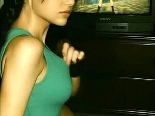 lara croft tomb raider compilation contrasts adventure with intense scenes