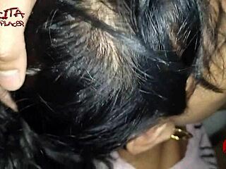 sexy charapita does blowjob and anal fuck on stairs in homemade milf action