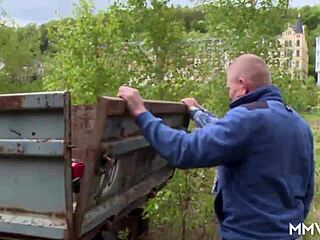 Mmv films captures german milf in lingerie getting fingered and blowjob action