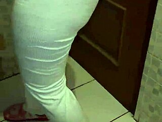 Amateur Latina Milf Mommy Finds Friend's Son Masturbating With Her Thong In Bathroom. She Sucks Him Off Until He Cums In Her Mouth Part 1.