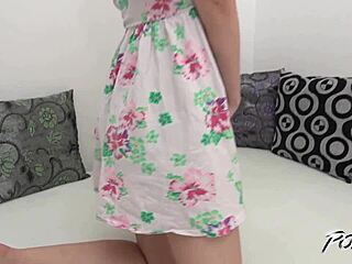 First Hard Fuck For Blonde Cutie With Cum On Belly