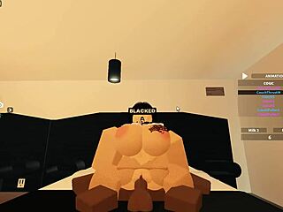 In the blacked porn scene, 129 explores Roblox with rough anal riding.