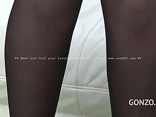 Gangbang Whore Hints at Triple Anal Stretching with Squirting and Dripping Desire